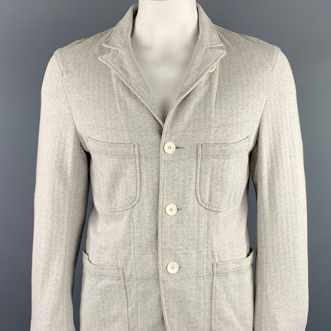 ENGINEERED GARMENTS 40 Cotton Light Gray Patch Pocket Jacket