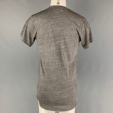 EN NOIR Size XL Grey Heather Cotton Blend Short Sleeve T-shirt