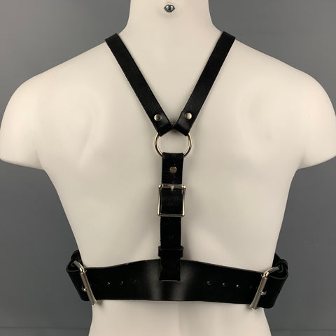 ZANA BAYNE Harnais en cuir noir taille S