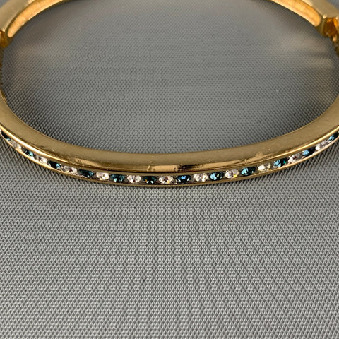 SWAROVSKI Gold Blue White Crystal Bracelet
