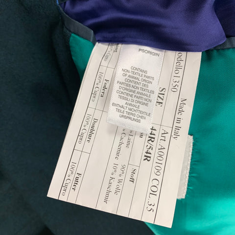 PAUL SMITH Kensington Fit Size 44 Forest Green Wool / Cashmere Single Breasted Suit