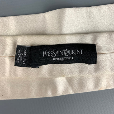 Tom Ford for YVES SAINT LAURENT Cream Silk Bow Tie