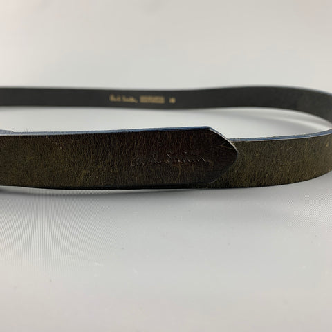 PAUL SMITH Taille Taille 36 Ceinture en cuir anthracite