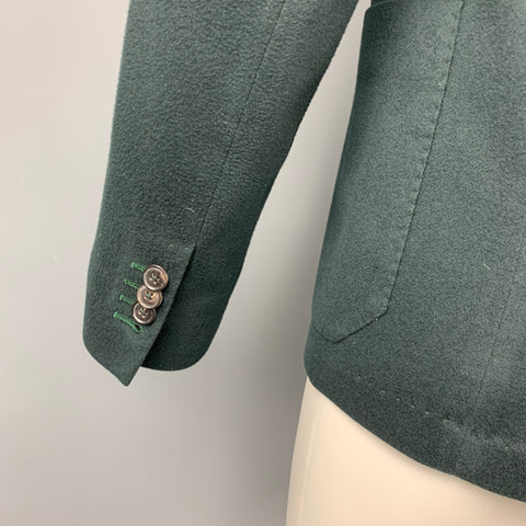 PAUL SMITH Size 42 Forest Green Wool Notch Lapel Sport Coat