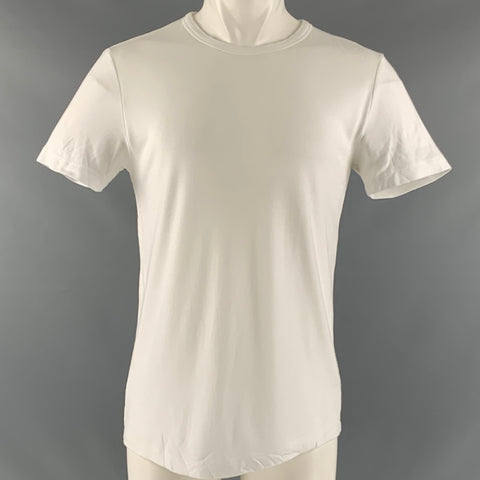 THEORY Size M White Tencel Jersey T-shirt