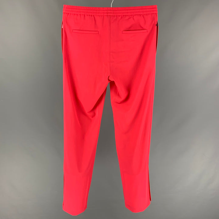 VALENTINO Size 30 Coral Wool Elastic Waistband Casual Pants