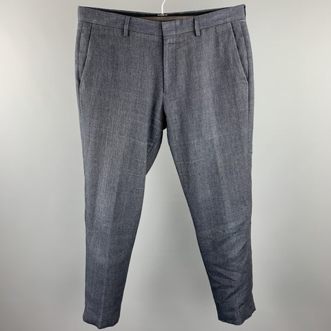 J CREW Ludlow Size 32 Navy Linen / Wool Dress Pants