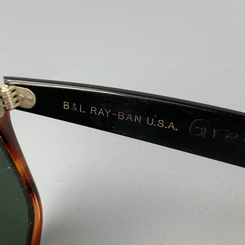 Vintage RAY-BAN B&L Brown Acetate Wayfarer Sunglasses