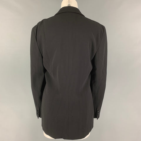 GIORGIO ARMANI Size L Black Wool Double Breasted Jacket