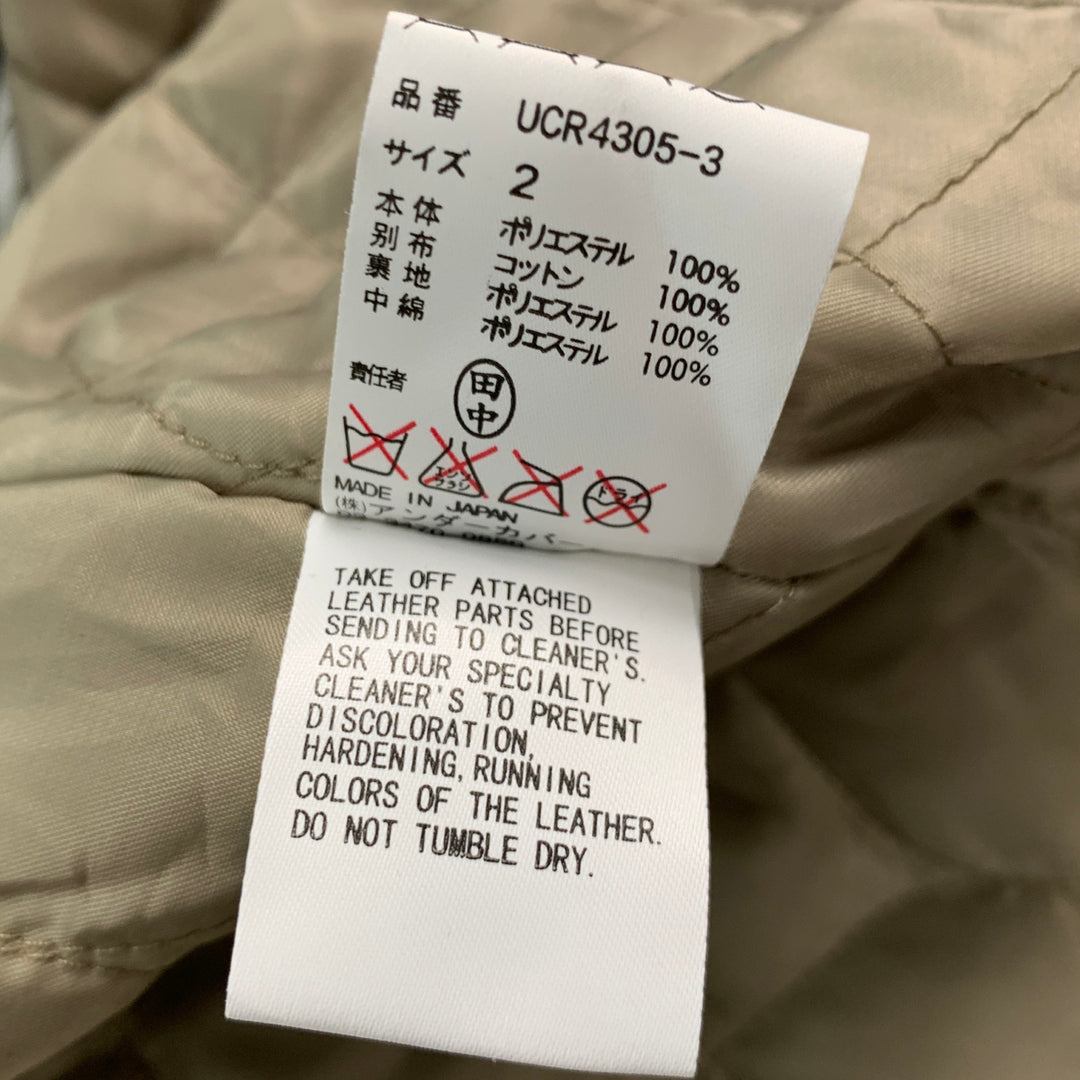 UNDERCOVER Size M Green Polyamide Hooded Coat