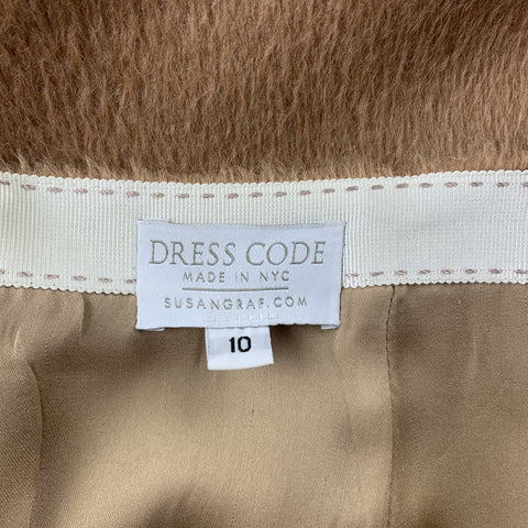 SUSAN GRAF Size 10 Tan Camel Hair Pencil Skirt