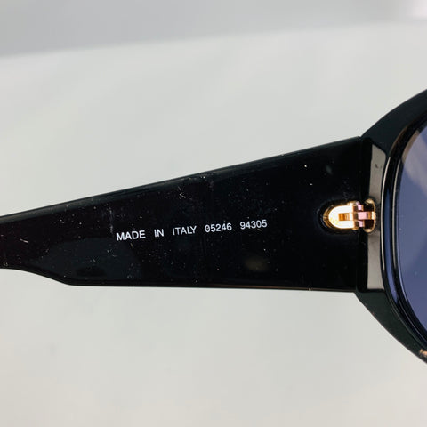 CHANEL Black Gold Logo Acetate Sunglasses