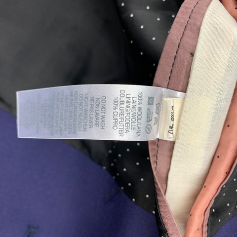 PAUL SMITH Size 40 Navy Wool Notch Lapel Suit