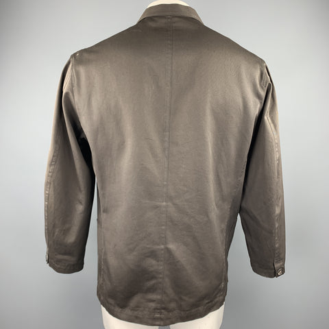 YOHJI YAMAMOTO Size S Brown Cotton Patch Pockets Jacket