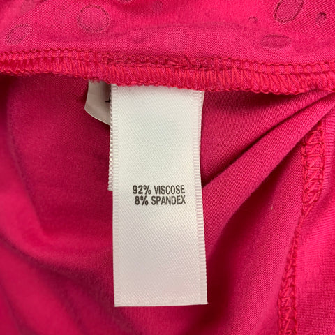 ST. JOHN Size S Pink Viscose Beaded Sleeveless Dress Top