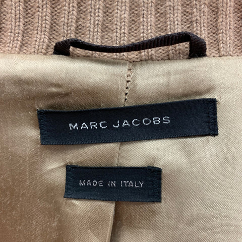 MARC JACOBS Size 42 Tan Cotton Ribbed Jacket