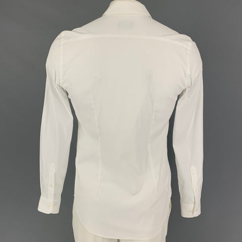 GIORGIO ARMANI Size M White Cotton Button Down Long Sleeve Shirt