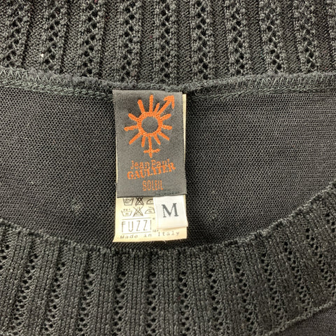 JEAN PAUL GAULTIER SOLEIL Size M Black Polimide Pullover