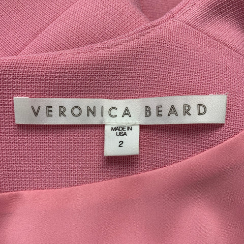 VERONICA BEARD Size 2 Pink Polyester Blend Maxi Long Dress