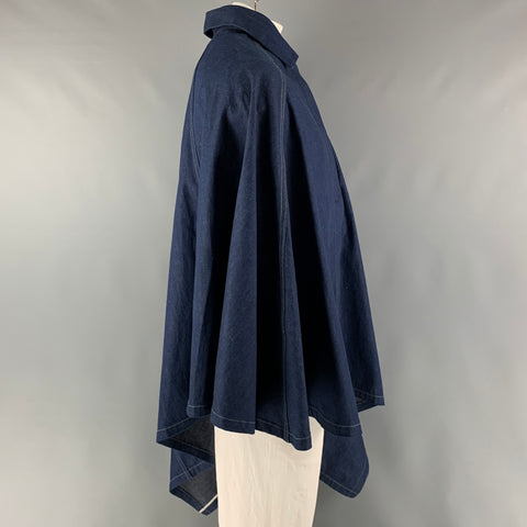 DENIM FAMILY Poncho One Size Blue Denim