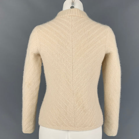 TSE Size XS Cream Knitted Cashmere Cardigan