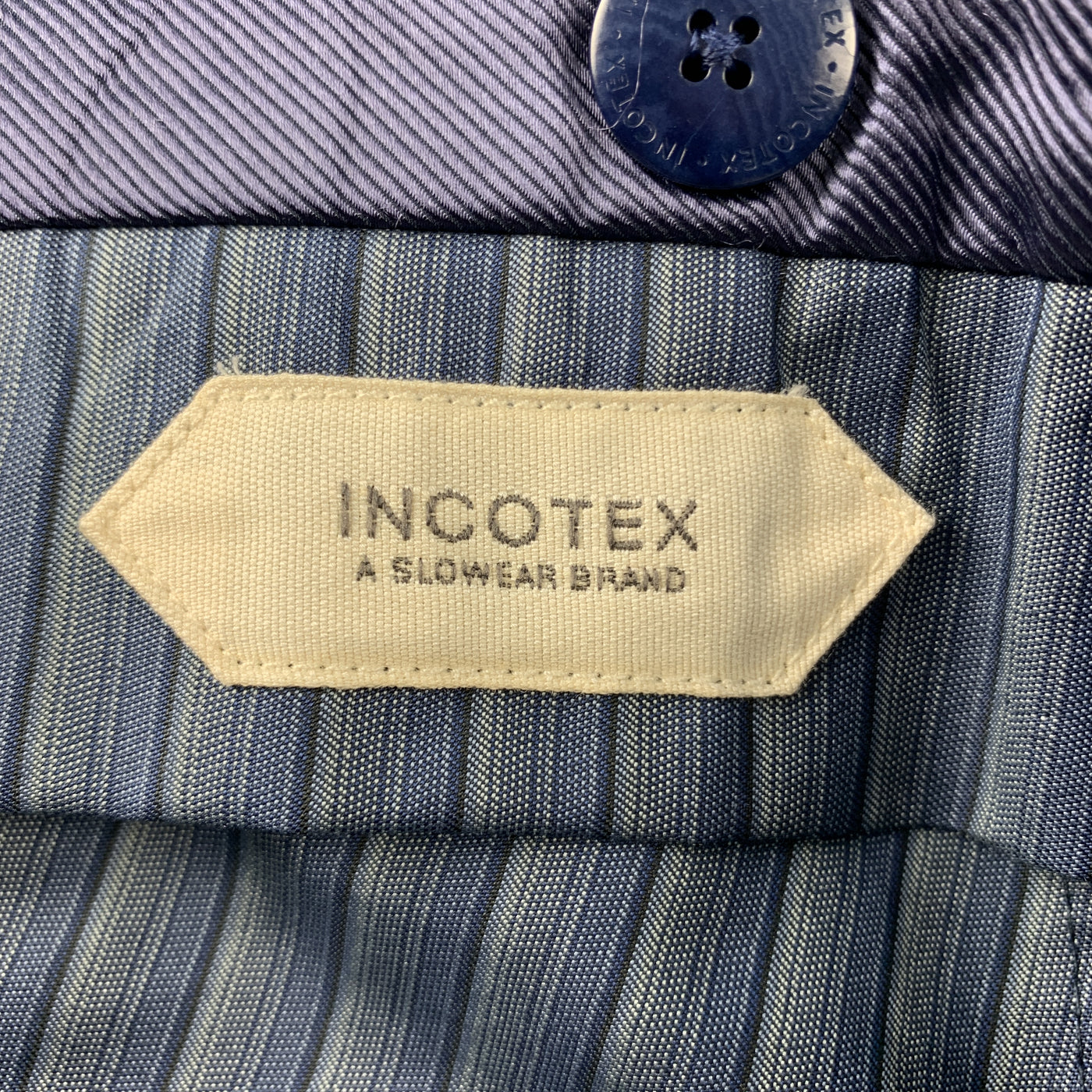 INCOTEX Size 32 x 28 Gray Solid Wool Flat Front Dress Pants