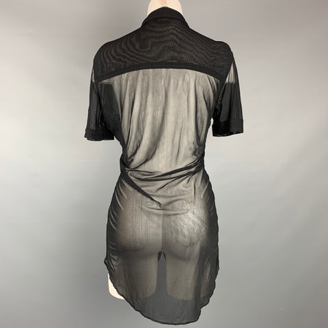 Vintage JEAN PAUL GAULTIER Size M Black Polyamide Shirt