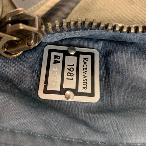 BELSTAFF Size 44 Blue Cotton Zip Up & Snaps Racemaster1981 Jacket