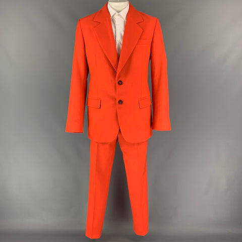 ACNE STUDIOS Size 42 Orange Cotton / Polyester Notch Lapel Suit