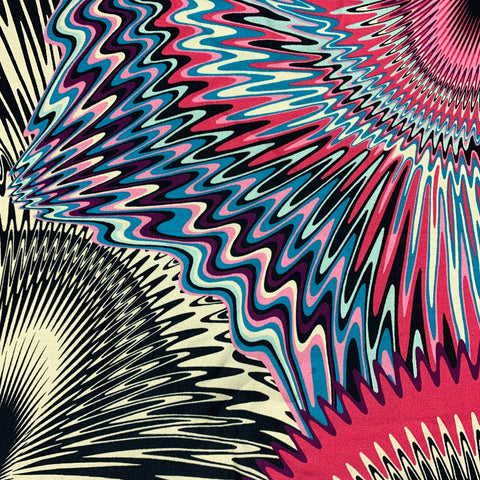 MISSONI Multi-Color Zig Zag Silk Pocket Square