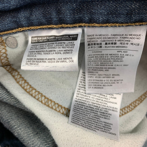 LEVI STRAUSS Size 32 Indigo Cotton Jeans