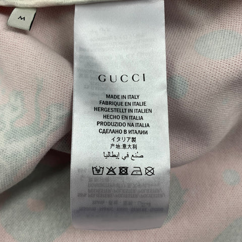 GUCCI by Alessandro Michele FW 17 Size M Red Graphic Polyester Cotton Space Animal Jacket