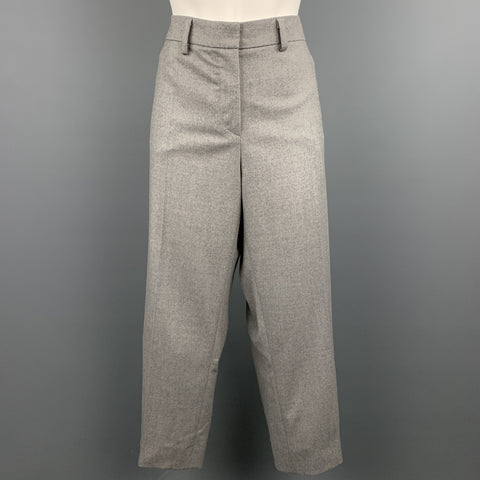 GIORGIO ARMANI Size 16 Grey Virgin Wool Blend Dress Pants
