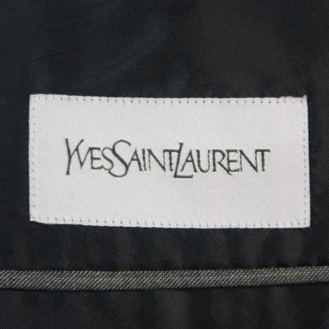 YVES SAINT LAURENT 38 Gray Wool Sport Coat