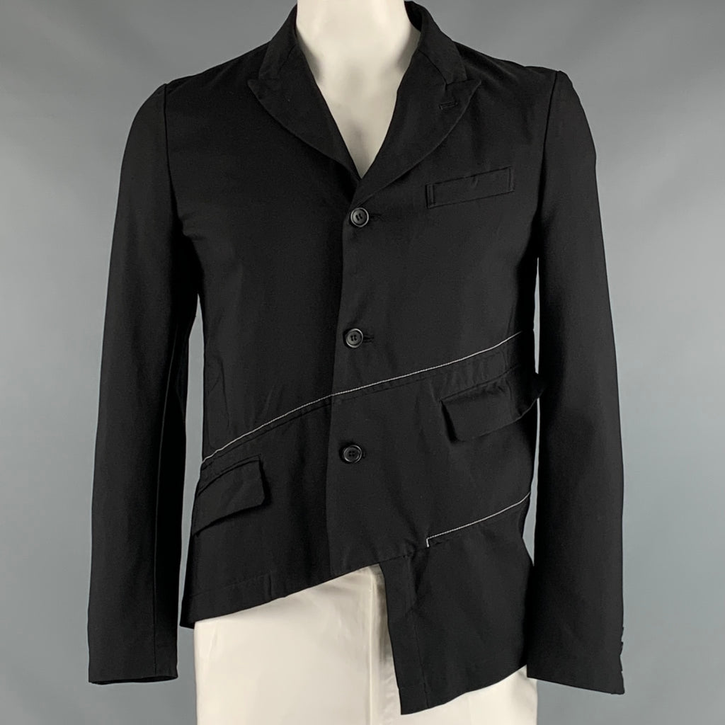 【COMMEdesGARCONS】復刻 CROSS STITCH COAT S Black Comme Des Garçons: Contrast Stitch Jacket (Black) | DSML E-SHOP