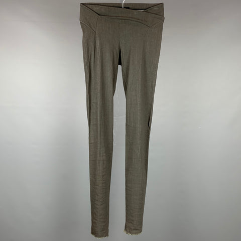 URBAN ZEN par DONNA KARAN Taille 2 Leggings en mélange de lin ardoise