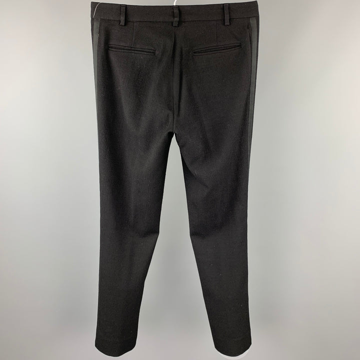 CoSTUME NATIONAL Size 30 Black Wool Zip Fly Dress Pants