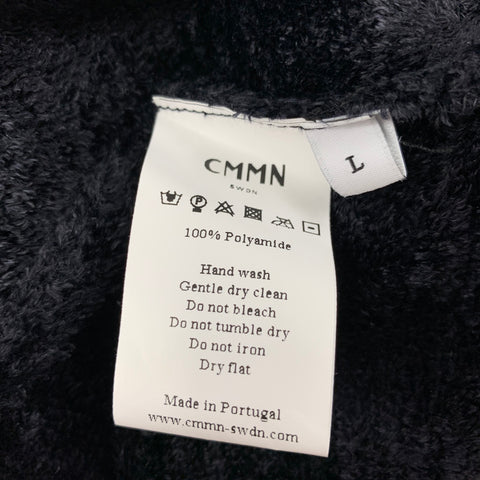 CMMN SWND Size L Midnight Blue Textured Polyamide Sweater