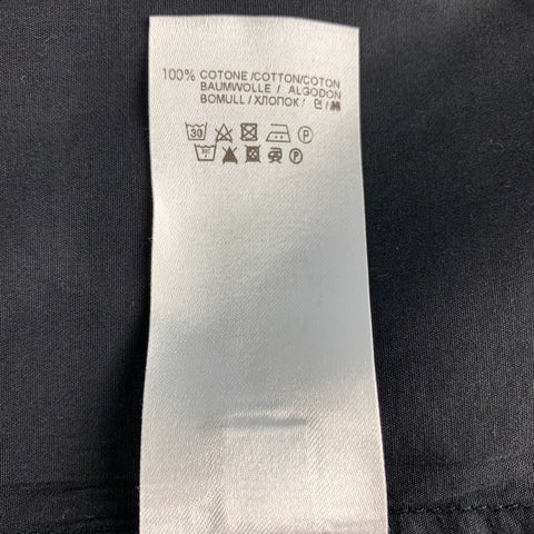 BARENA Taille L T-shirt à manches courtes en coton noir