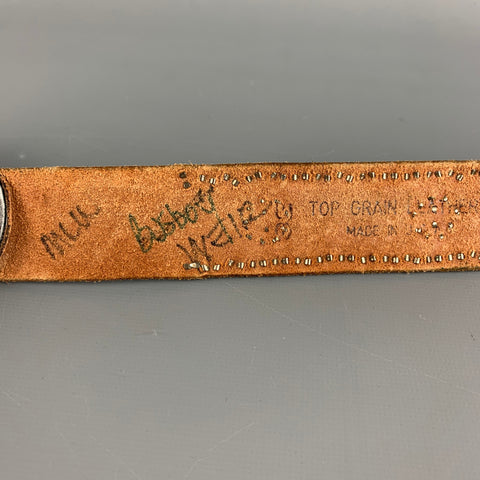 NOT LISTED Black Studded Leather Belt Strap