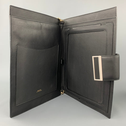 BALLY A/W 11 Black Leather Shoulder Strap iPad Briefcase