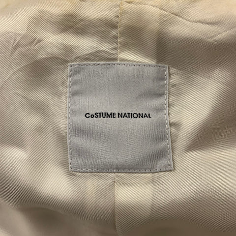 CoSTUME NATIONAL Veste trapèze en polyester sergé crème taille 2