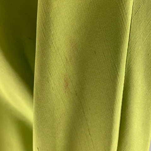 PRADA Taille 10 Haut robe à manches longues en soie verte