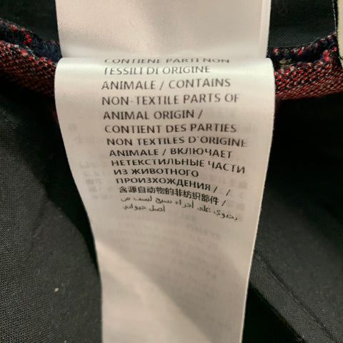 GUCCI Size 0 Navy Red Cotton Heart Narrow Leg Casual Pants