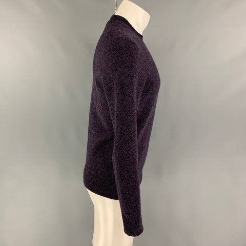 CALVIN KLEIN Size M Purple Heather Wool Polyamide Crew-Neck Sweater