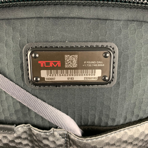TUMI Black White Mixed Materials Mesh Backpack Bags