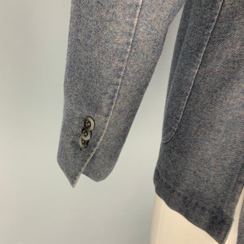 BOGLIOLI Size 38 Gray Heather Notch Lapel Sport Coat