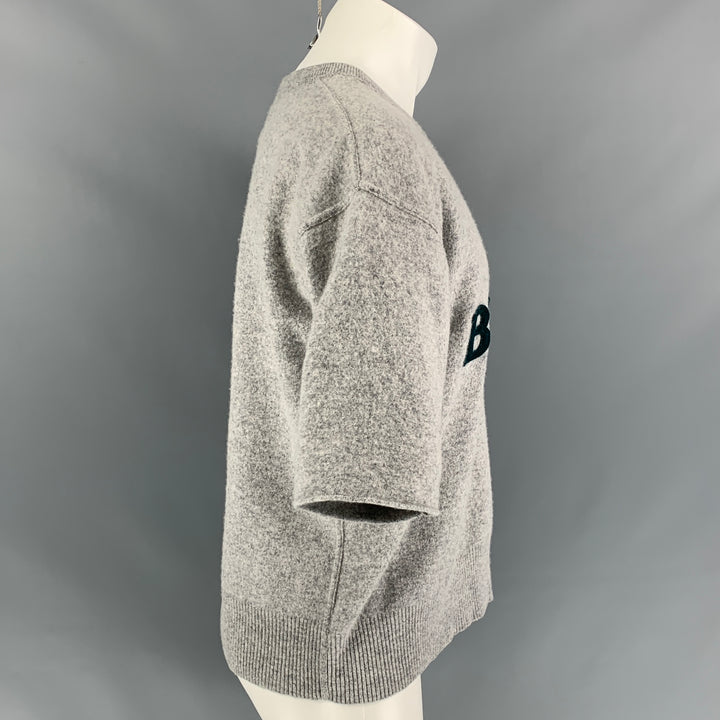 BURBERRY PRORSUM by Christopher Bailey Fall 2011 Size M Grey Brit Short Sleeve Sweater