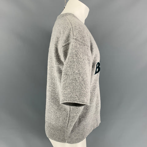 BURBERRY PRORSUM by Christopher Bailey Fall 2011 Size M Grey Brit Short Sleeve Sweater