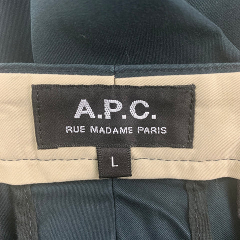 A.P.C. Size L Navy Cotton Button Fly Casual Pants